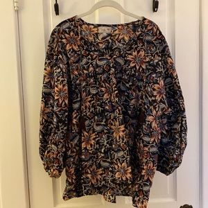 Mille Charlie top - midnight garden.